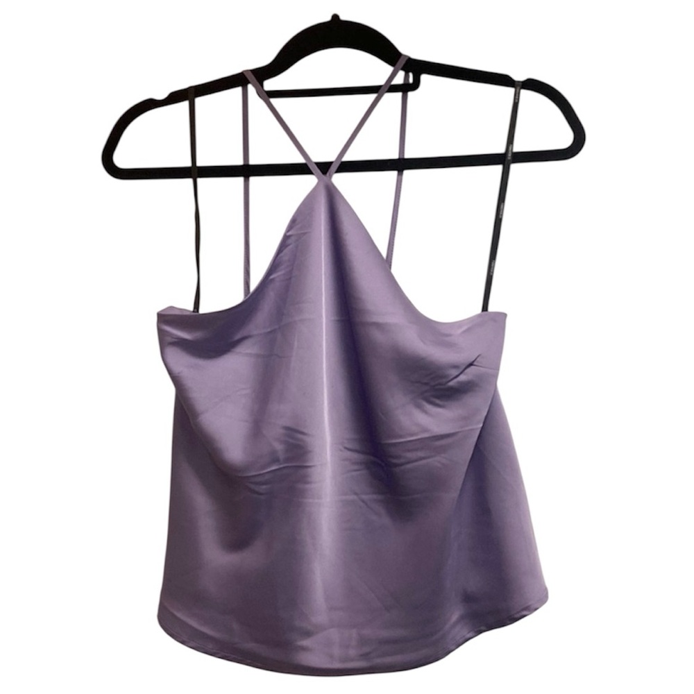 Forever 21 Lavender Satin Strappy Cami Top
